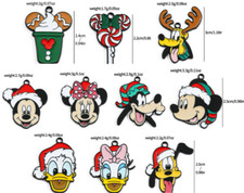 50Pcs cartoon mickey minnie Christmas Charm necklace Pendant DIY Jewelry Making