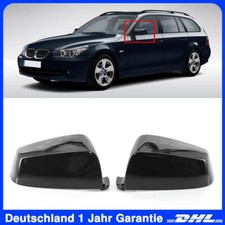Glanz Schwarz 2x Spiegelkappe Aussenspiegel Für BMW 5er E60 E61 F10 F11 F01 F02