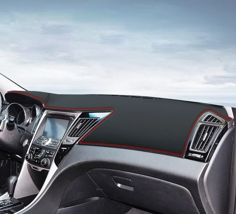 Кожаный нескользящий коврик для приборной панели коврик для Hyundai Sonata 2011-14 годов выпуска 1 шт. - Изображение 2 из 4