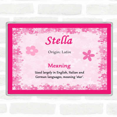 STELLA様 確認ページ♡ Stella Name Meaning Jumbo Fridge Magnet Pink | eBay
