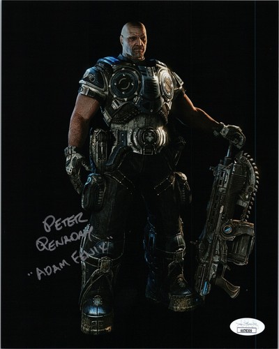 PETER RENADAY Authentic Hand-Signed "GEARS OF WAR Adam Fenix" 8x10 photo JSA COA - 第 1/2 張圖片