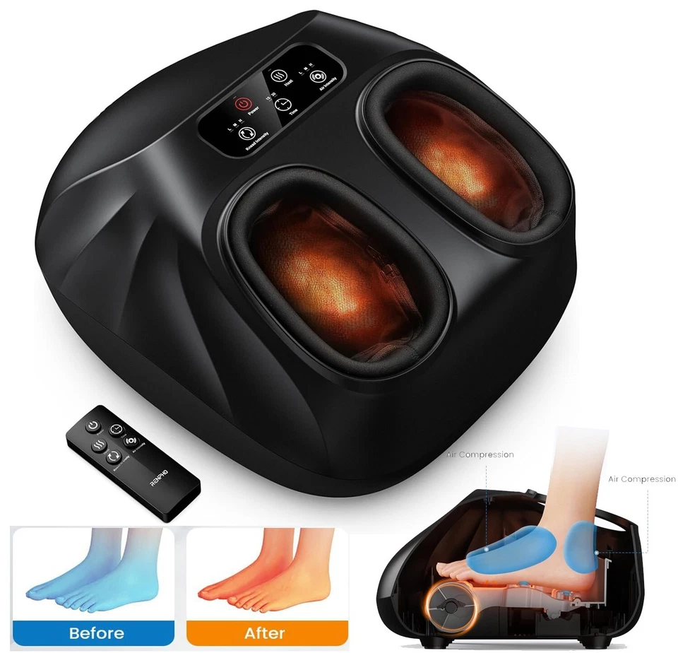 Masajeador de pies RENPHO Shiatsu máquina de masaje de pies amasado con calefacción regalo para mamá Foto 2 de 4