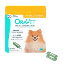 Merial Oravet Dental Hygiene Chew X-Small Dog Dental Fresh Breathe Teeth Protect