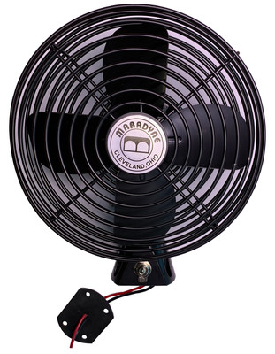 Dia. MARADYNE F-320212 Compact Bolt-On Fan,12VDC,6-1//2 in
