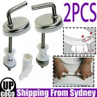 <!--F#f_0-->2x Toilet Seat Fix Fitting Back To Wall Hinges Replacement Tools Stainless Steel<!--F/-->