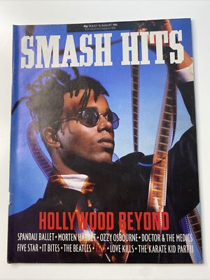 HOLLYWOOD BEYOND : SMASH HITS MAGAZINE -1986 - MORTEN HARKET POSTER / FIVE STAR