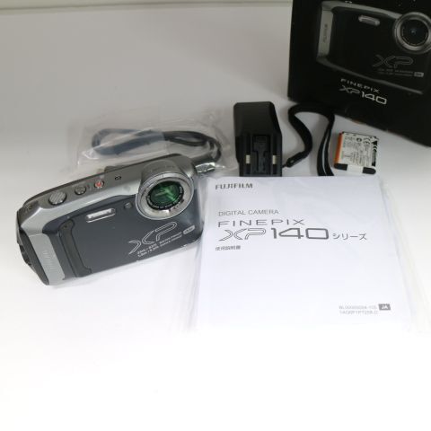 FinePix XP140 Dark Silver FUJIFILM Compact Digital Camera YK | eBay