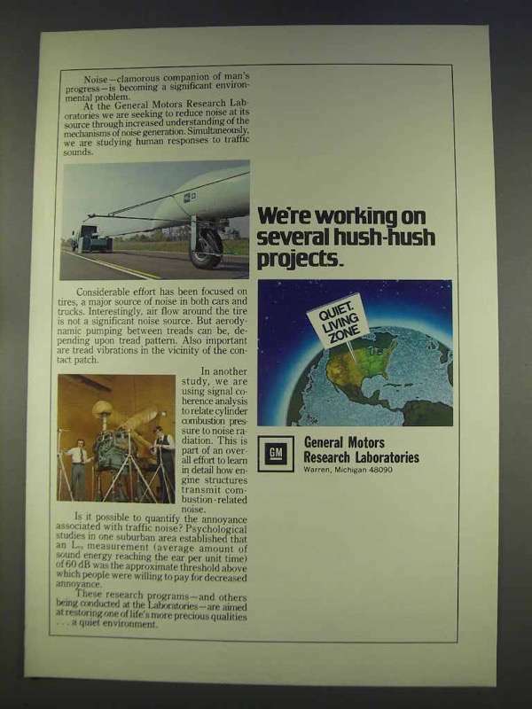 1977 GM Ad Reveals Secretive Hush-Hush Automotive Projects
