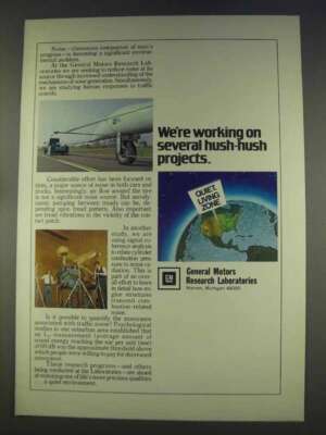 1977 General Motors Ad - Several Hush-Hush Projects