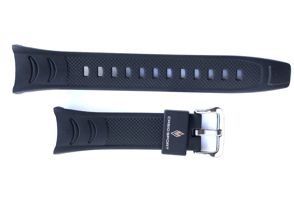 Casio Watch Strap 24 mm Plastic Black - WVA-620
