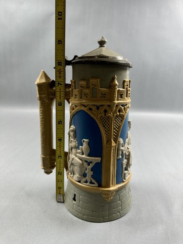 Antique METTLACH Half LITER Villeroy Boch BEER STEIN - Picture 13 of 13