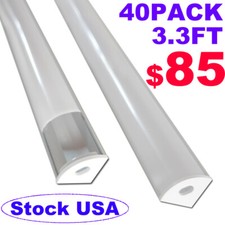 1M/3.3FT 2M/6.6FT Led Aluminum Channel System V Shape Led Strip Light Diffuser