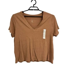 a. new day womens basic top V neck short sleeve size XXL