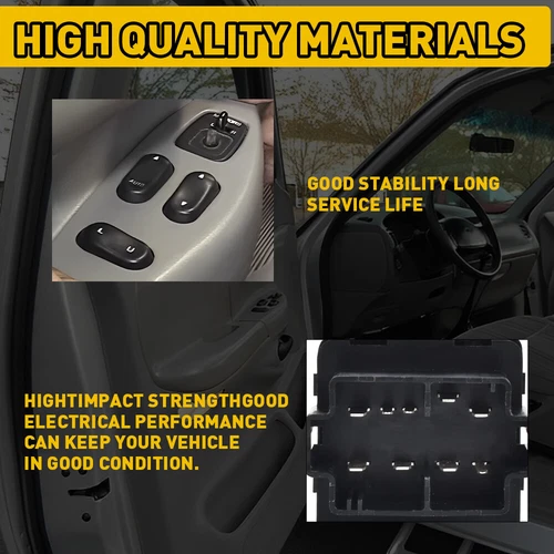 For Ford F150 F250 F350 1999-2002 Driver Master Power Window Switch XL3Z14529AA - Picture 8 of 19