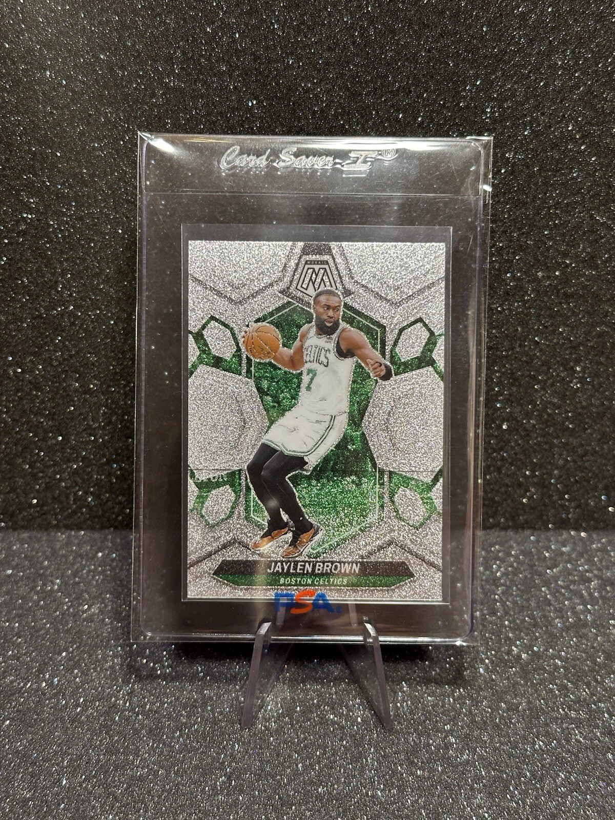 2023-24 PANINI MOSAIC #182 JAYLEN BROWN GLITTER SSP