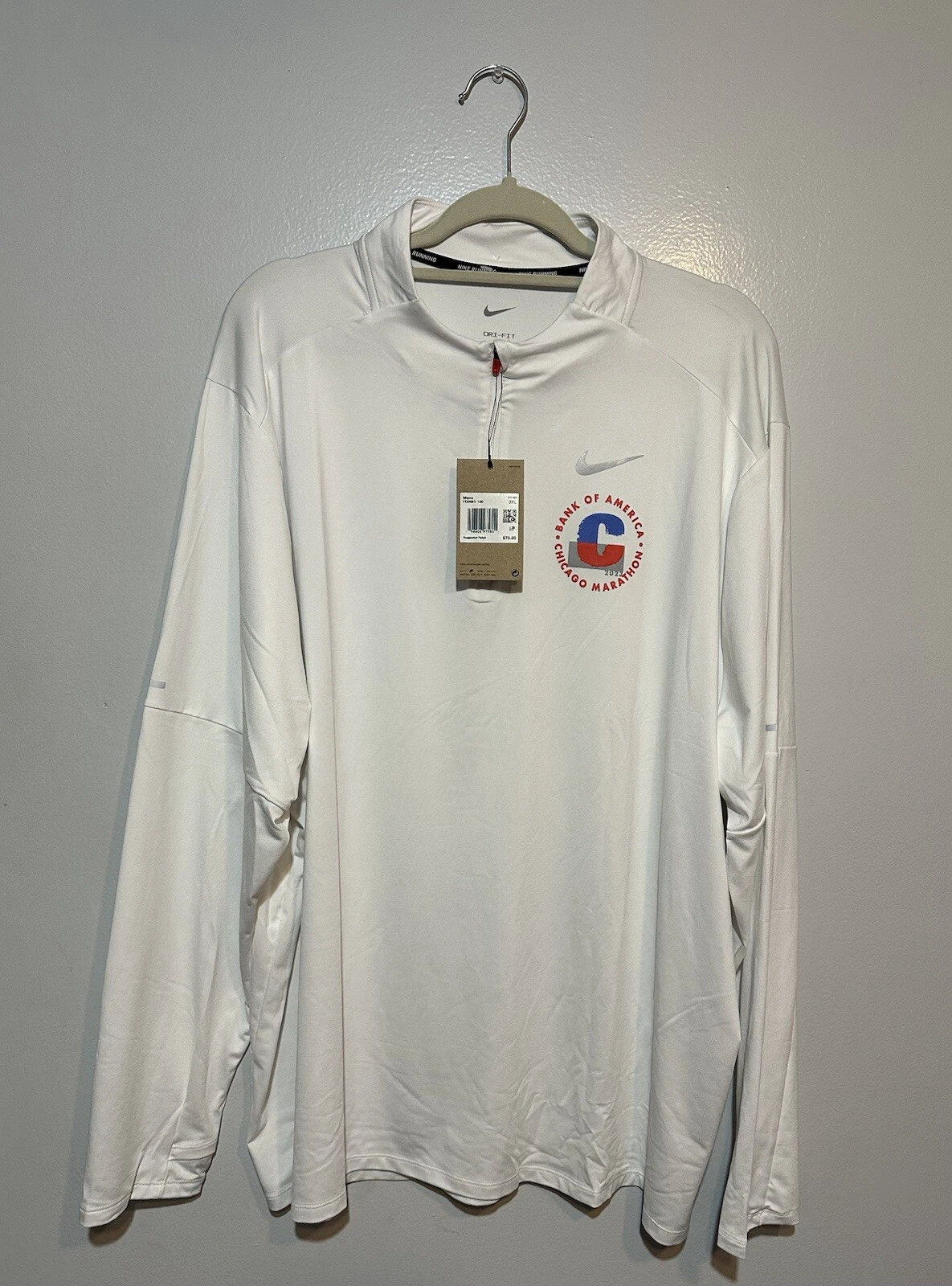 Nike Dri-FIT Element Men Running Top Bank Of America Chicago Marathon 3XL FD2681