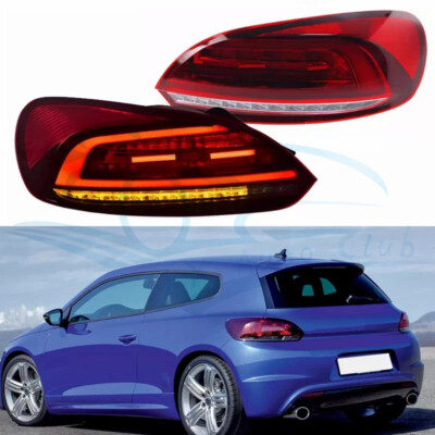 Pair LED Taillights Rear Lights Brake Reverse Lamps For VW Scirocco 2009-2014 e