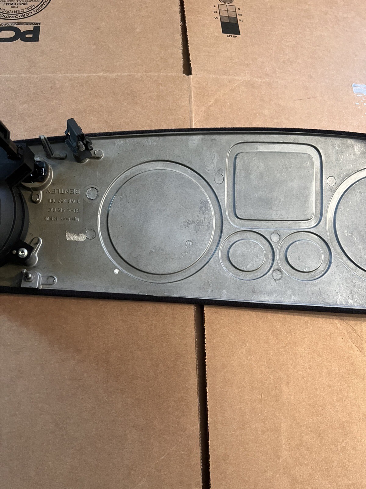 04-13 Bentley Continental GT Flying Spur Right Dash Wood Trim Dark Stained Oem