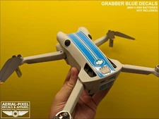 DJI Mini 4 Pro Racing Stripes With Battery Decals Number #1-4 Sticker Skin