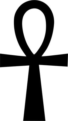 Sticker decal ancient egypt egyptian ankh breath life key nile cross black