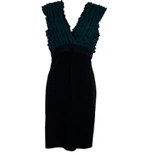 Studio M Pencil Dress Women's Large Sleeveless Knee Length Sheath Stretch