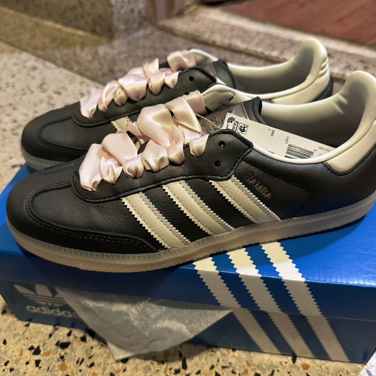 Adidas Originals Samba OG Black Beige Pink 8.5W/7.5M IH8047 Adidas Originals Samba OG Black Beige Pink 8.5W/7.5M IH8047