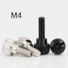 Phillips Knurled Thumb Screws Hand Grip Knob Bolts Carbon Steel M4x6/8/10/12/16