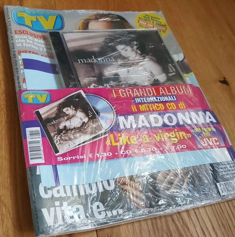 MADONNA RARE TV SORRISI E CANZONI ITALIAN MAGAZINE + SPECIAL CD LIKE A VIRGIN - Image 3 of 3
