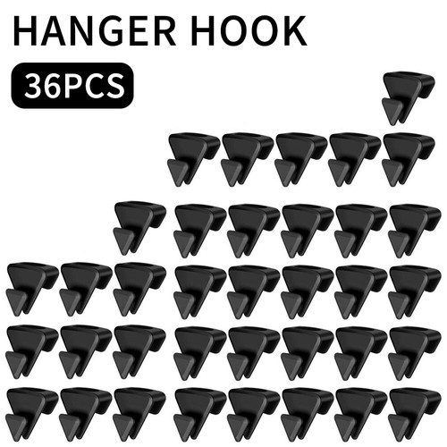 90Pcs Triangles Clothes Hanger Clothes Hanger Connector Hooks Triple Space Saver - Picture 14 of 17