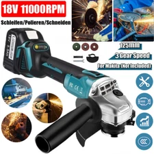 125mm Brushless Cordless Electric Angle Grinder Woodworking Polisher For Makita