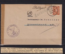 AF359) Alliierte Besetzung RETOURE ZUR&Uuml;CK BELEG aus Aufl&ouml;sung Spezialsammlung