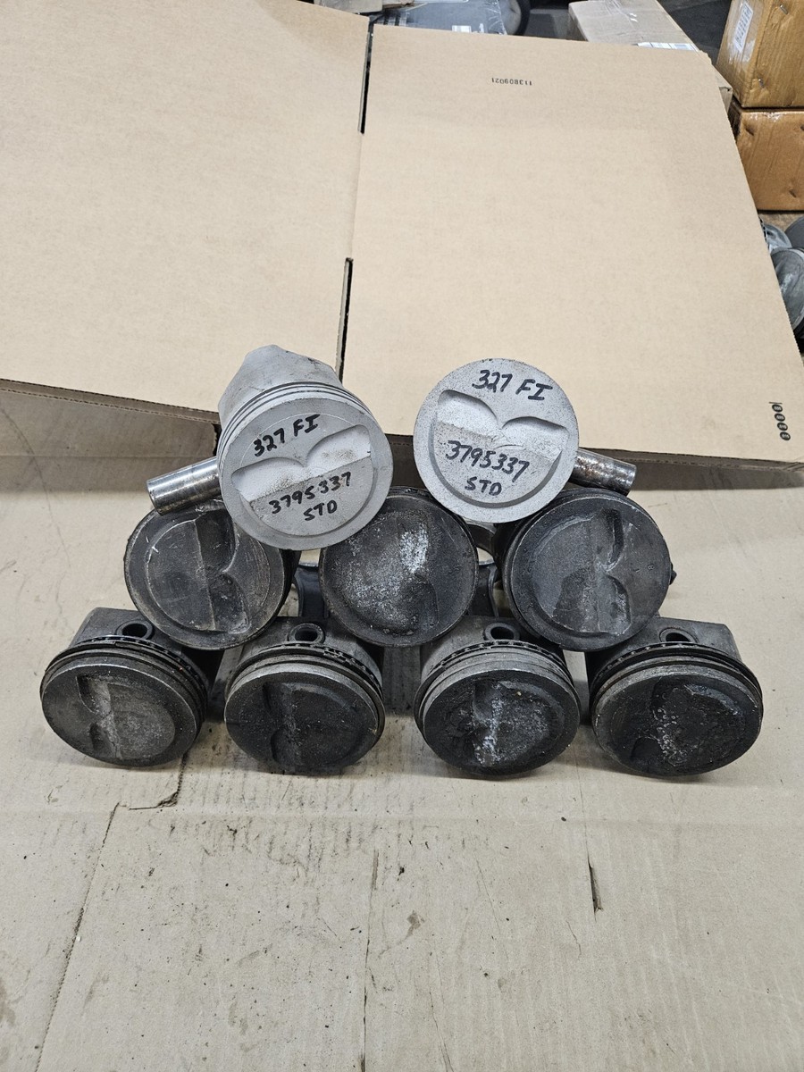 1962-1967 Corvette FI L79 327 340hp 360hp Hi-Perf Pistons (9) ORIG
