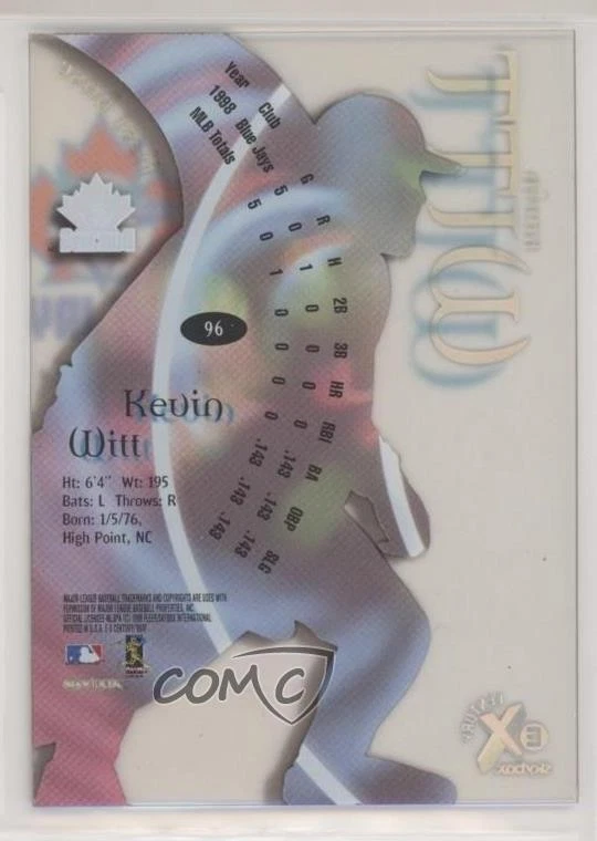1999 EX Century Kevin Witt #96 - Image 2 of 2