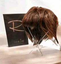 JON RENAU "Rosie" in 6/33 RASPBERRY TWIST Mono Top Brown & Medium Red Blend Wig