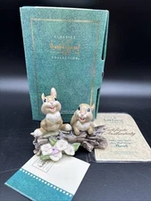 WDCC WALT DISNEY CLASSICS BAMBI Hello, Hello There Thumper's Sisters Box & COA