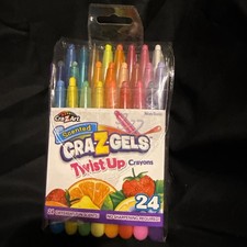 Scented Cra-Z-Gels Twist up Crayons, 24 Assorted Colors, 24/Pack CZA1029124 NEW