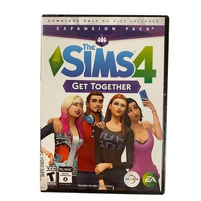 The Sims 4 Get Together PC Expansion Pack Not Sealed Unused Code Case