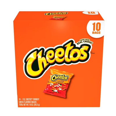 Cheetos Crunchy Cheese Flavored Snacks, 1 oz 10 Count Free Shipping