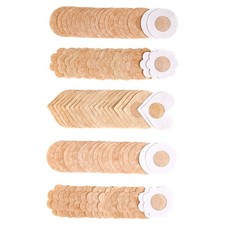 100 Pcs Pasties Nipple Covers Disposable Breast Pasties Comfortable Satin Pet...