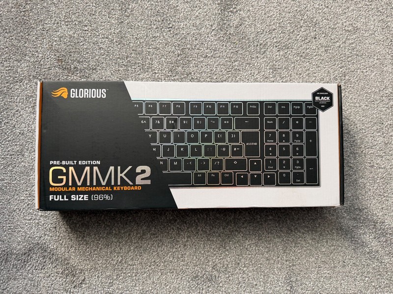 GLORIOUS GMMK 2 Prebuilt Mechanical Gaming Keyboard - Black UK English
