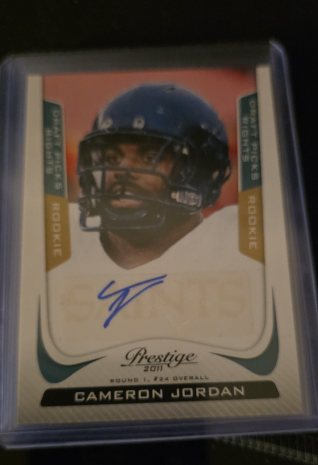 Cameron Jordan Panini Prestige #216 Draft Picks Rights Autograph