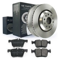 Bremsscheiben 310mm Bremsbeläge Satz hinten für Audi A3 Seat Leon Skoda VW Golf