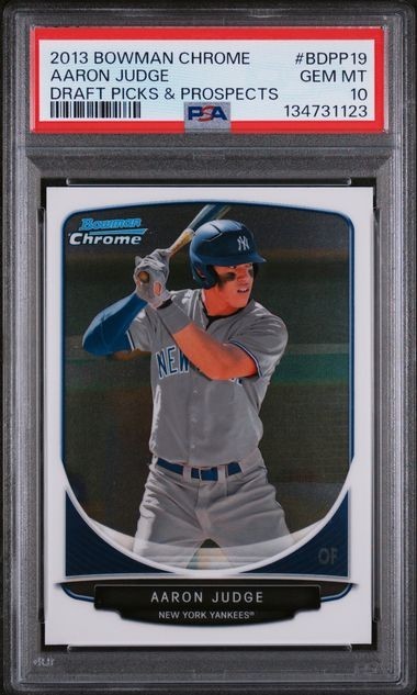2013 Bowman Chrome Aaron Judge Draft Picks & Prospects PSA 10 #BDPP19 view 1