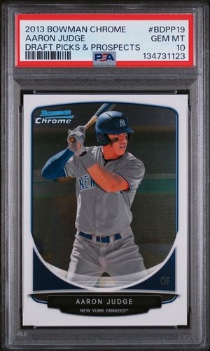 2013 Bowman Chrome Aaron Judge Draft Picks & Prospects PSA 10 #BDPP19