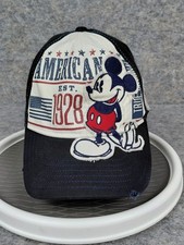 Disney Mickey Mouse Baseball American 1928 Adult UNISEX Hat/Cap NAVY BLUE