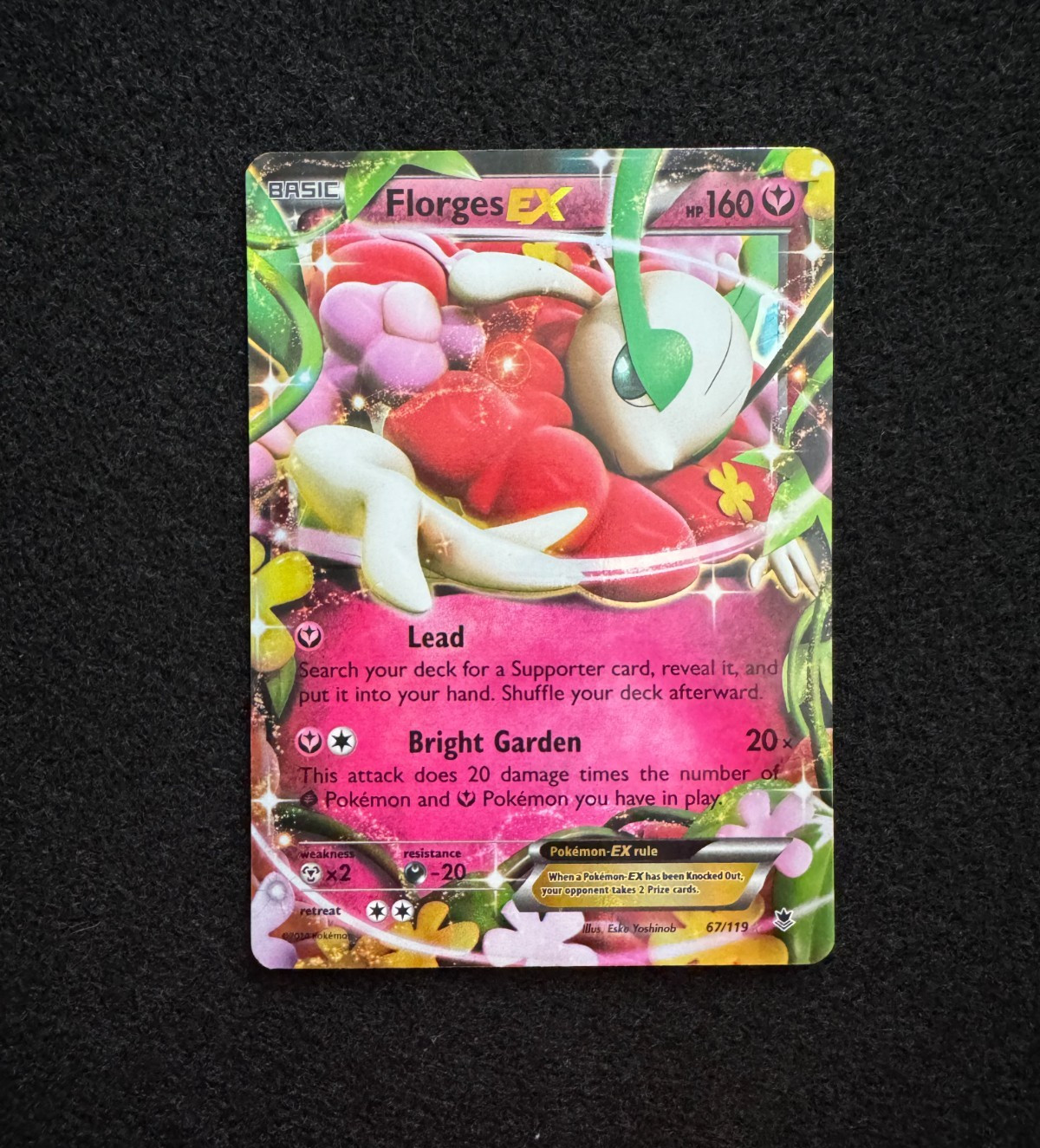 Pokemon TCG Florges EX Ultra Rare XY - Phantom Forces 67/119 altered