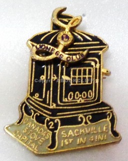 LIONS CLUB of SACKVILLE N.B. STOVE CAPITAL Lapel Pin 2
