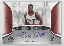 2006-07 SP Game Used Edition SIGnificance 38/100 Martell Webster #SA-MW Auto 0b9