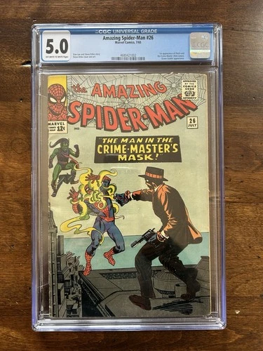 Amazing Spider-Man #26 (1965) Key 1st Crime-Master CGC 5.0 Green Goblin App