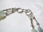 STERLING SILVER 23" DOUBLE STRAND GENUINE JADE BEADED NECKLACE — photo 6